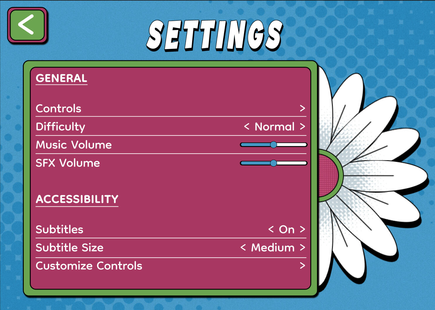 Botanical Brawl Settings Botanical Brawl Settings