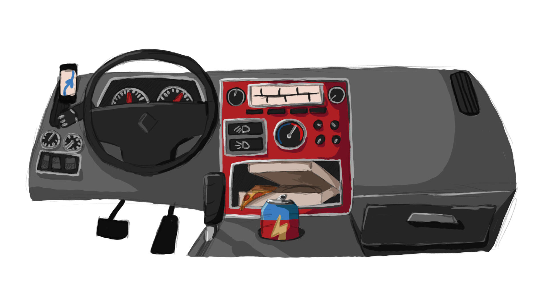 Give Me A Brake dashboard concept Give Me A Brake dashboard concept