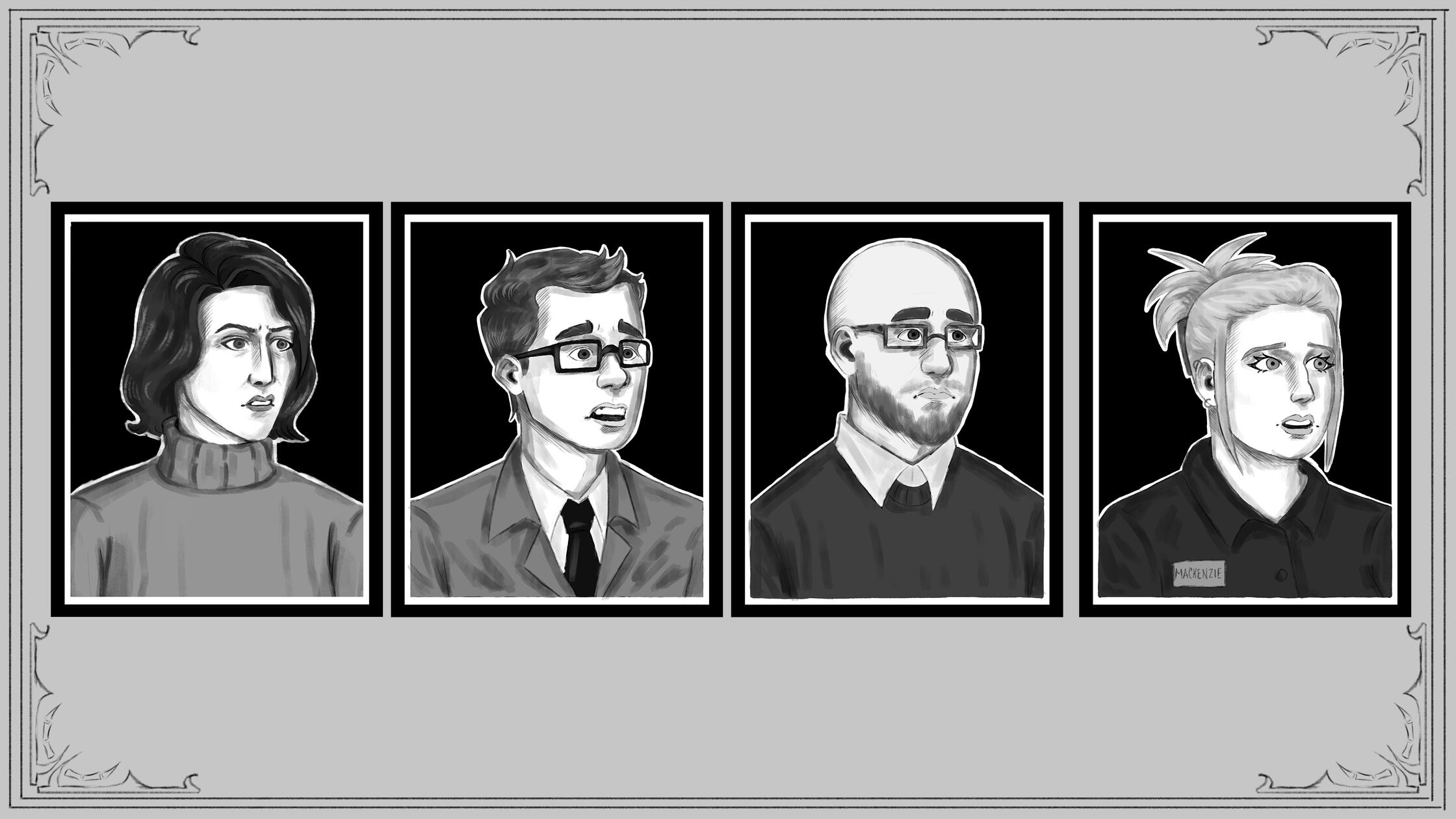 Miskatonic character portraits Miskatonic character portraits